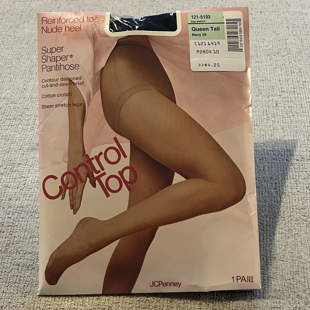 Vintage Pantyhose Lot 4 Hanes JCPenney Silk Impressions Admiration Sheer Opaque
